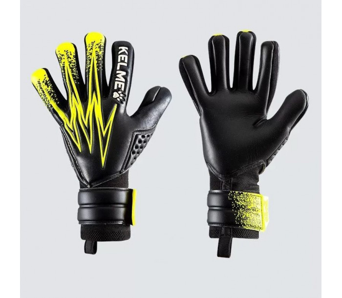 Перчатки вратарские "KELME" Training Level Goalkeeper Gloves, чёрно-жёлтые, р.9-фото 2 hover image